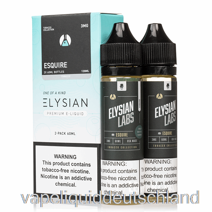 Esquire – Elysian Labs – 120 Ml 0 Mg Vape-Flüssigkeit